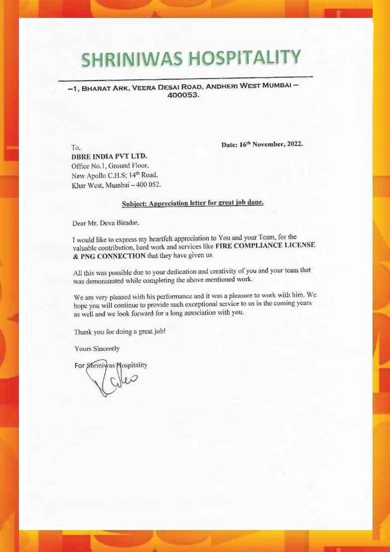 SHRINIWAS HOSPITALITY